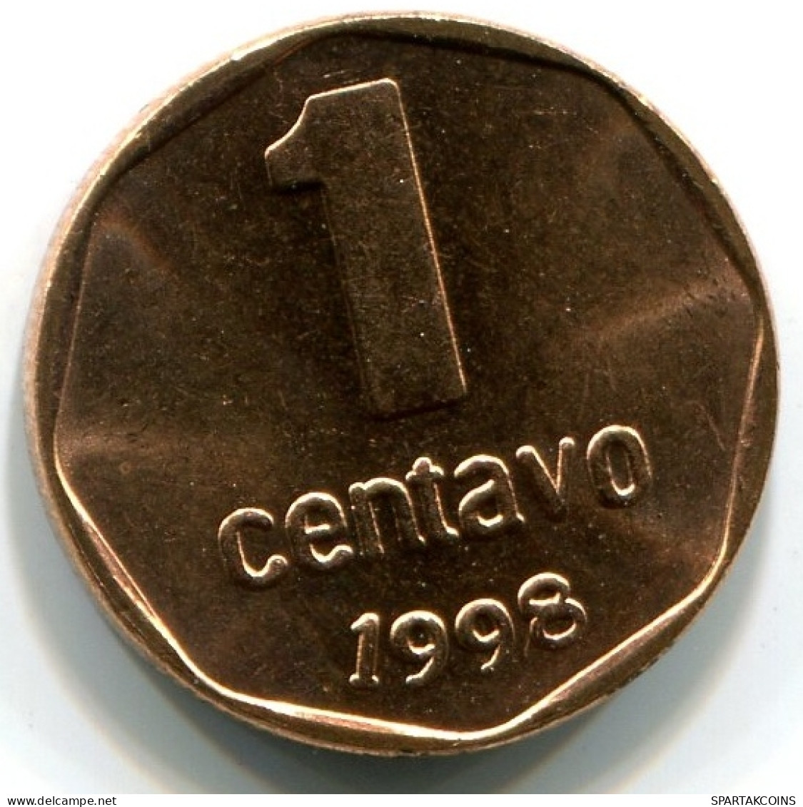 1 CENTAVO 1998 ARGENTINIEN ARGENTINA Münze UNC #W10952.D - Argentine