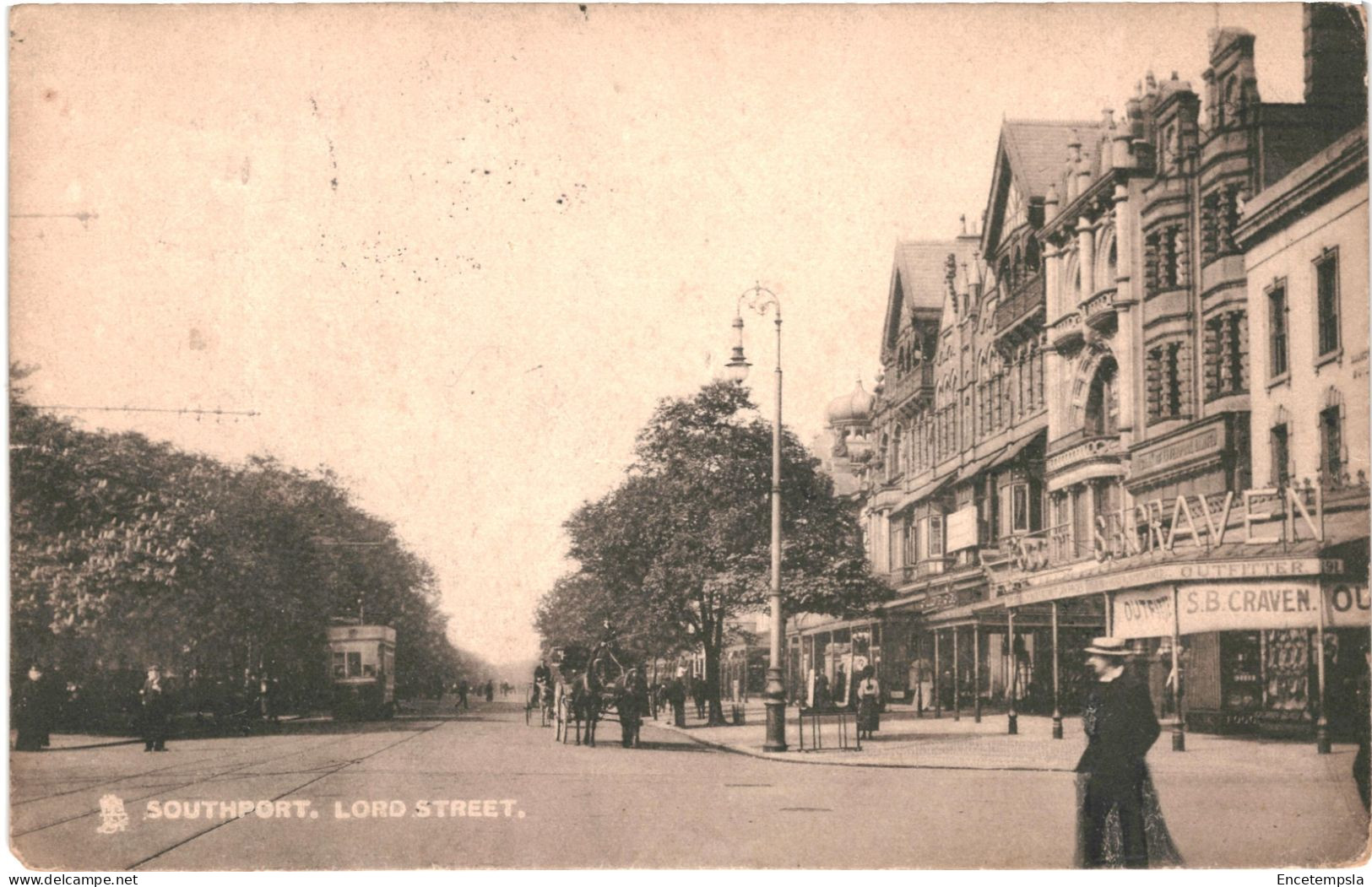 CPA Carte Postale  Royaume-Uni  Southport  Lord Street 1906 VM67000 - Southport