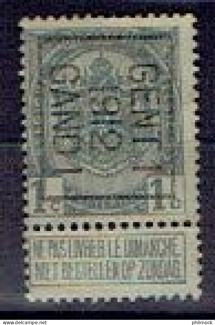 00P - Typo 22B - Gent 1912 Gand - N°81 - Catalogue Préo 1996 - 75Fr - Typo Precancels 1906-12 (Coat Of Arms)