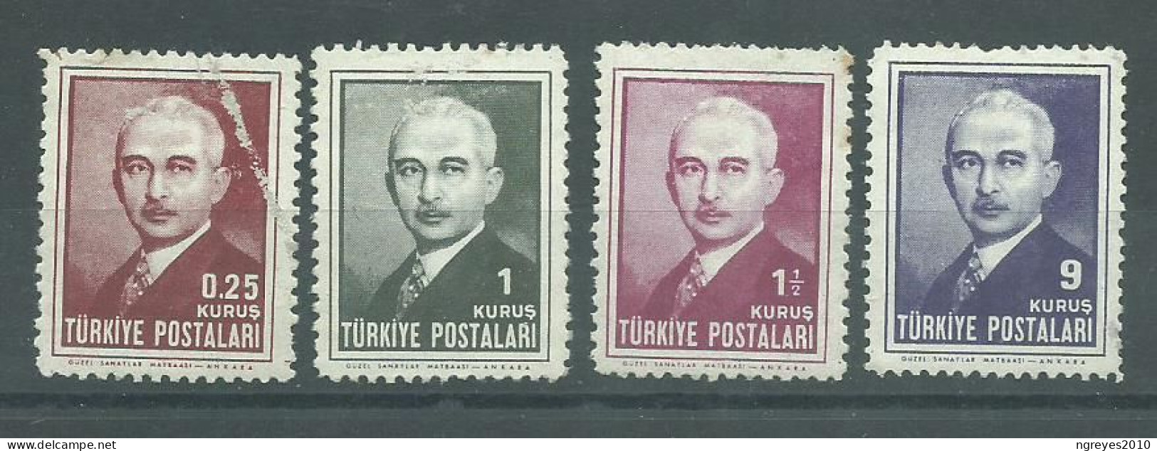 220043727  TURQUIA.  YVERT  Nº  1031/4  */MH - Unused Stamps