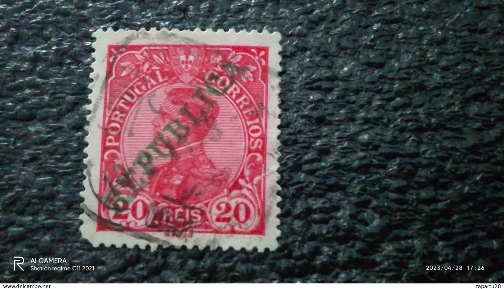 PORTUGAL-1910     20R                    KING  MANUEL II.      USED - Used Stamps