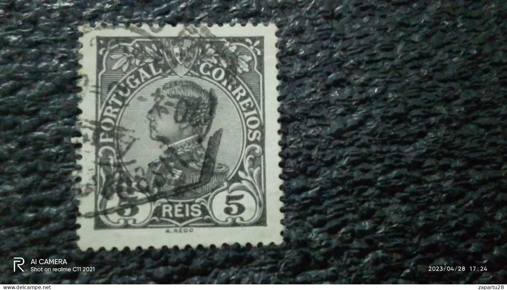 PORTUGAL-1910     5R                    KING  MANUEL II.      USED - Gebraucht