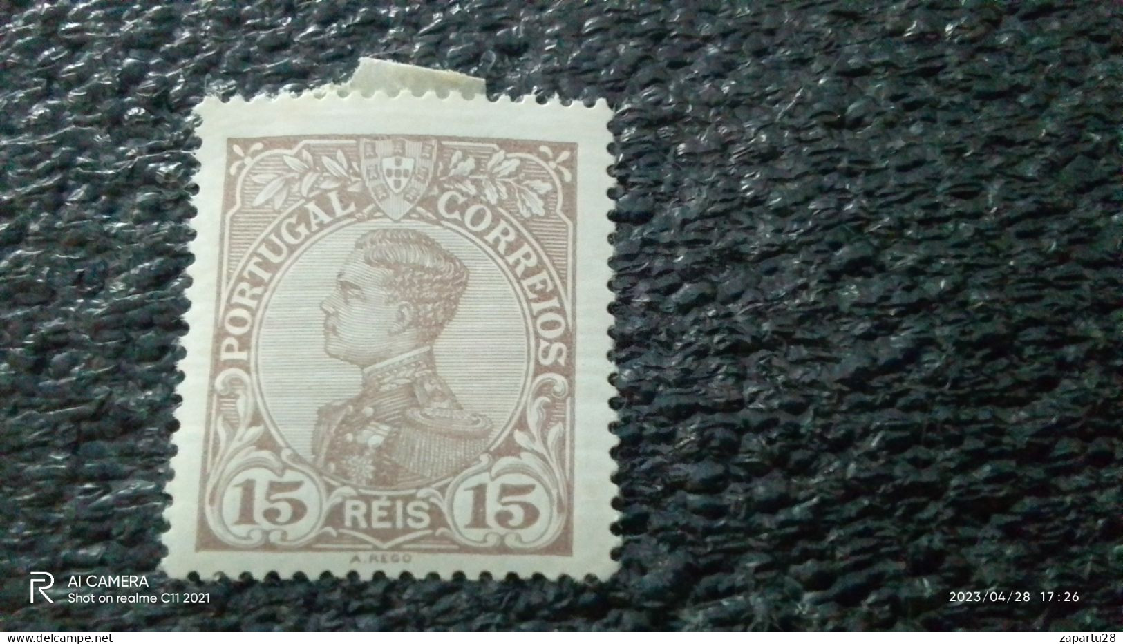 PORTUGAL-1910                  15R                    KING  MANUEL II.             UNUSED - Gebruikt