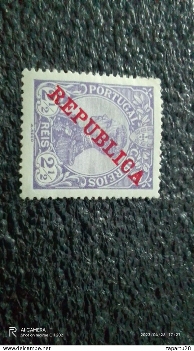 PORTUGAL-1910                  2.50R                    KING  MANUEL II.             UNUSED - Gebruikt