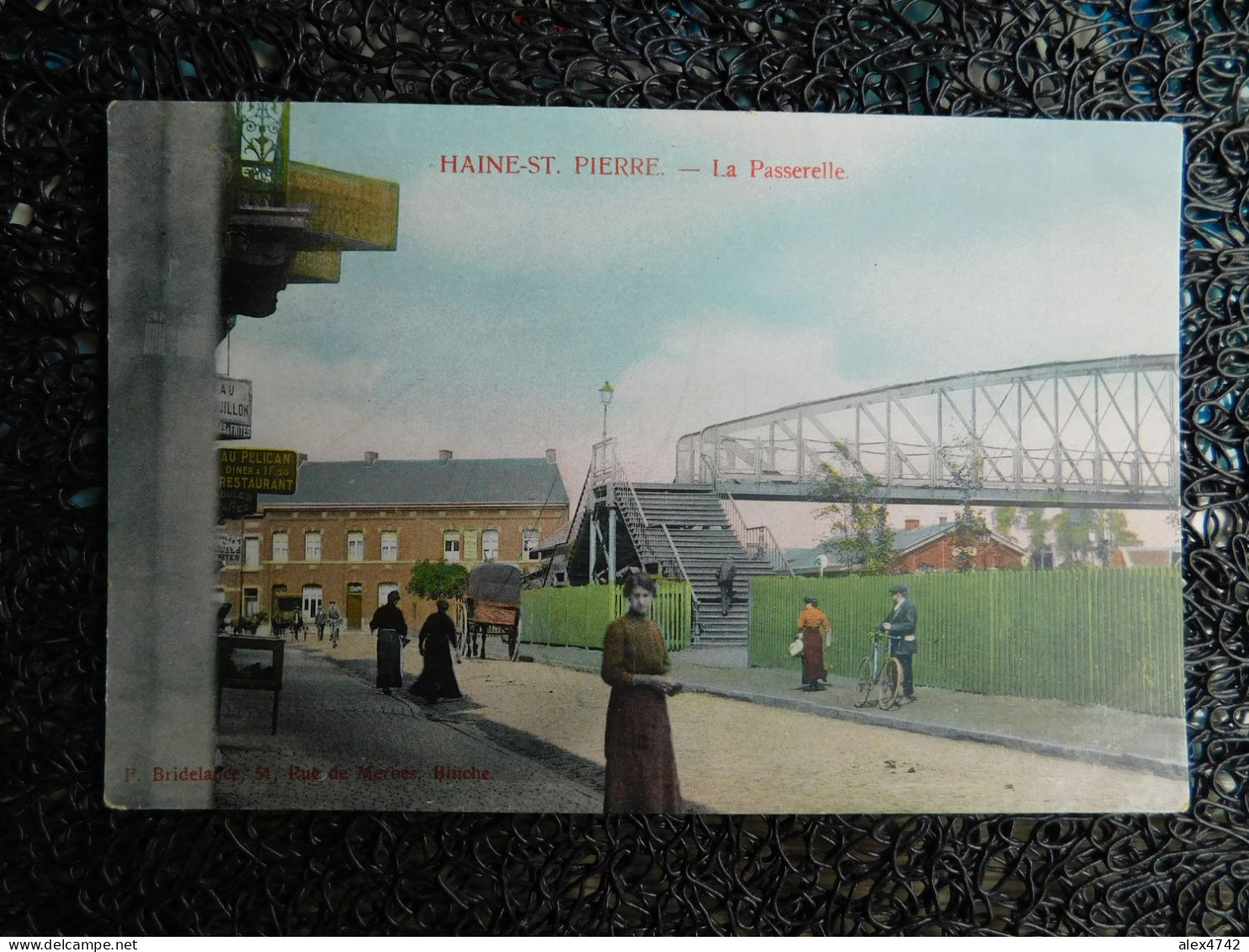 Haine St. Pierre - La Passerelle, Colorisée, Animée - Edit. F. Bridelance, Binche (X17) - La Louvière