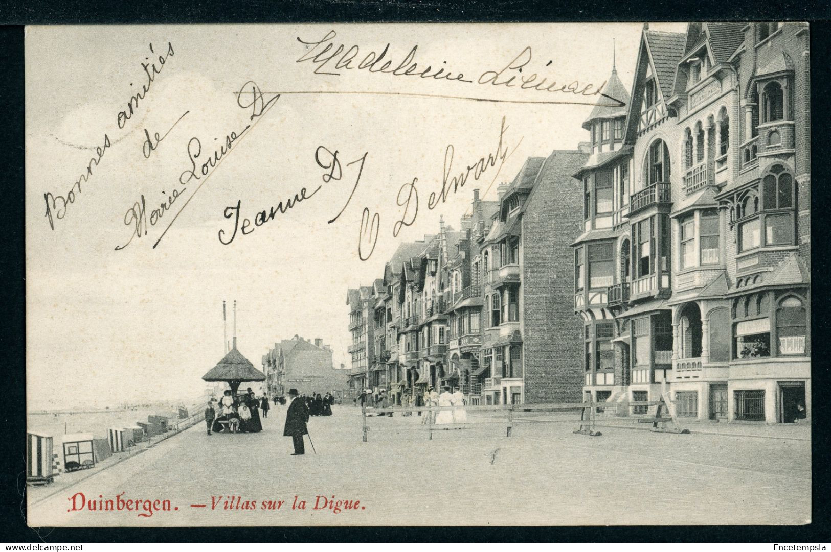 CPA - Carte Postale - Belgique - Duinbergen - Villas Sur La Digue - 1908 (CP22741OK) - Heist