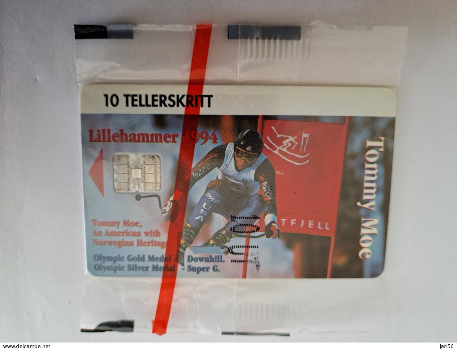 NORWAY NOORWEGEN TELENOR /10 TELLERSKRITT / SPORT/TOMMY MOE /OLYMPICS   /  P-1  /2000  EX   MINT IN WRAPPER **13295 ** - Norvège