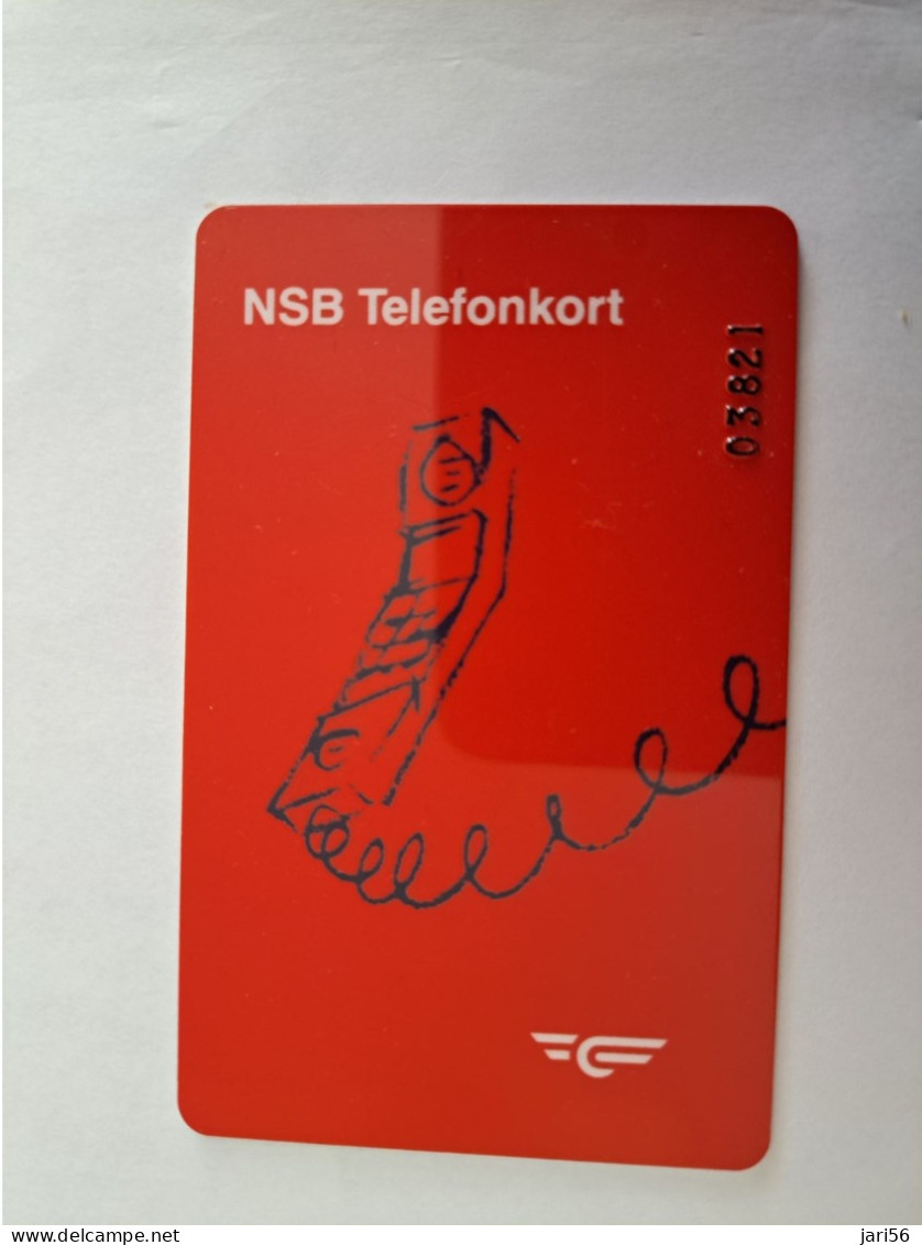 NORWAY NOORWEGEN /MAGNET STRIPE 50 KR / NSB TELEFONKORT/TRAIN /RED NUMBERED   **13297 ** - Norvège