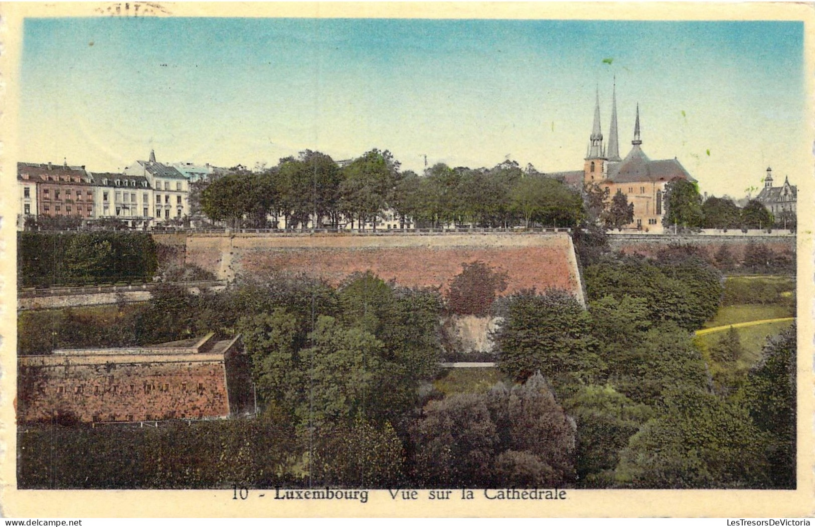 LUXEMBOURG - Vue Sur La Cathédrale - Carte Postale Ancienne - Lussemburgo - Città