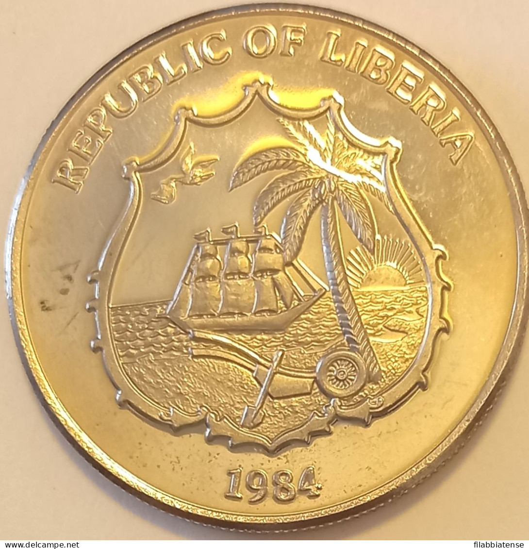 1984 - Liberia 10 Dollars - Giochi Internazionali - Non Uffuciale     ---- - Liberia