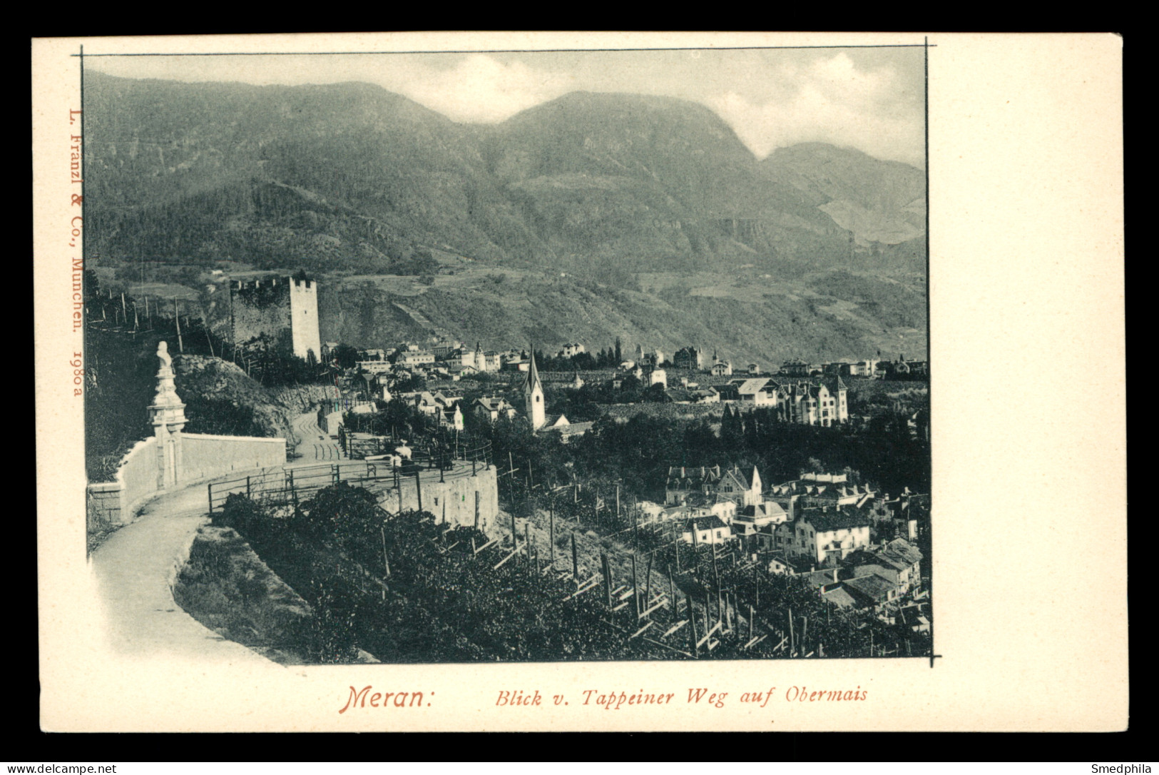 Meran - Blick V Tappeiner Weg Auf Obermais - Merano