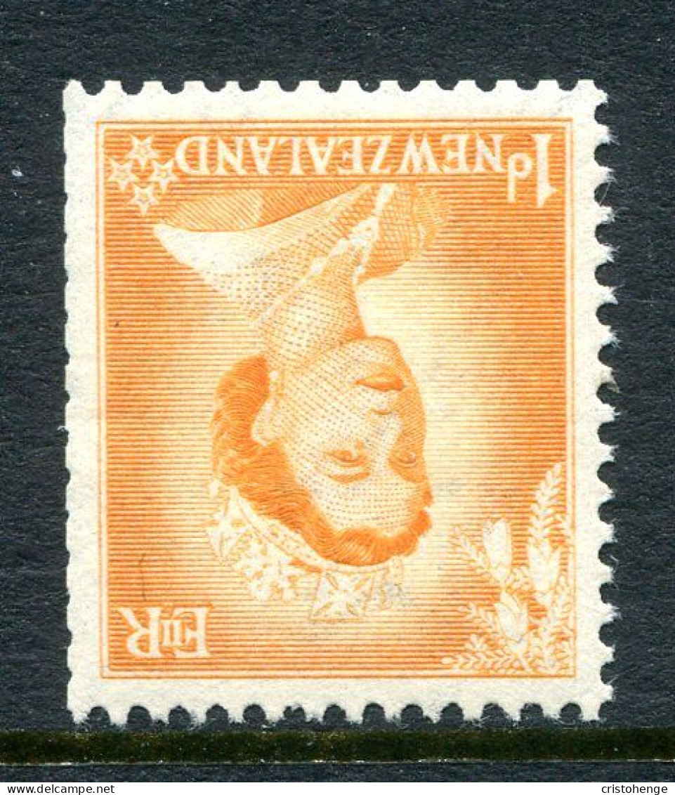 New Zealand 1953-59 QEII Definitives Complete - 1d Orange - Wmk. Inverted LHM (SG 724w) - Neufs