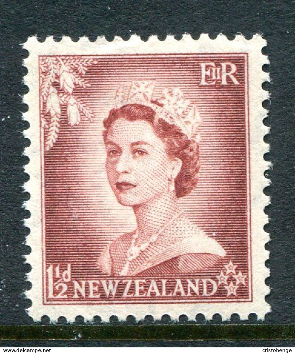 New Zealand 1953-59 QEII Definitives Complete - 1½d Brown-lake MNH (SG 725) - Neufs