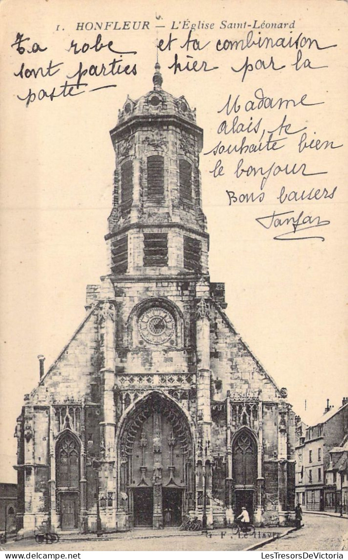 FRANCE - 14 - Honfleur - L'Eglise Saint-Léonard - Carte Postale Ancienne - Honfleur