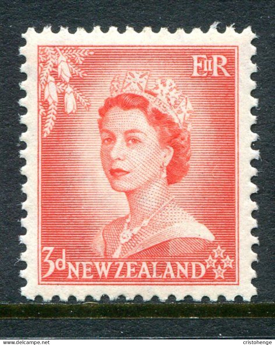 New Zealand 1953-59 QEII Definitives Complete - 3d Vermilion HM (SG 727) - Neufs