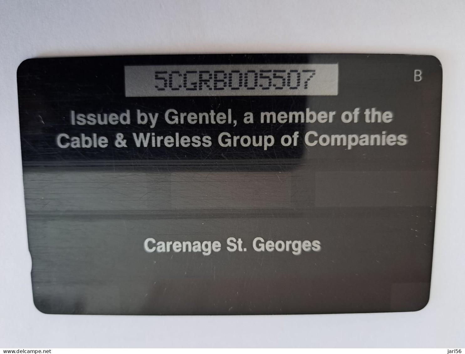 GRENADA  $ 20,- GPT GRE-5A  CARENAGE ST GEORGES     MAGNETIC    Fine Used Card    **13319 ** - Grenade