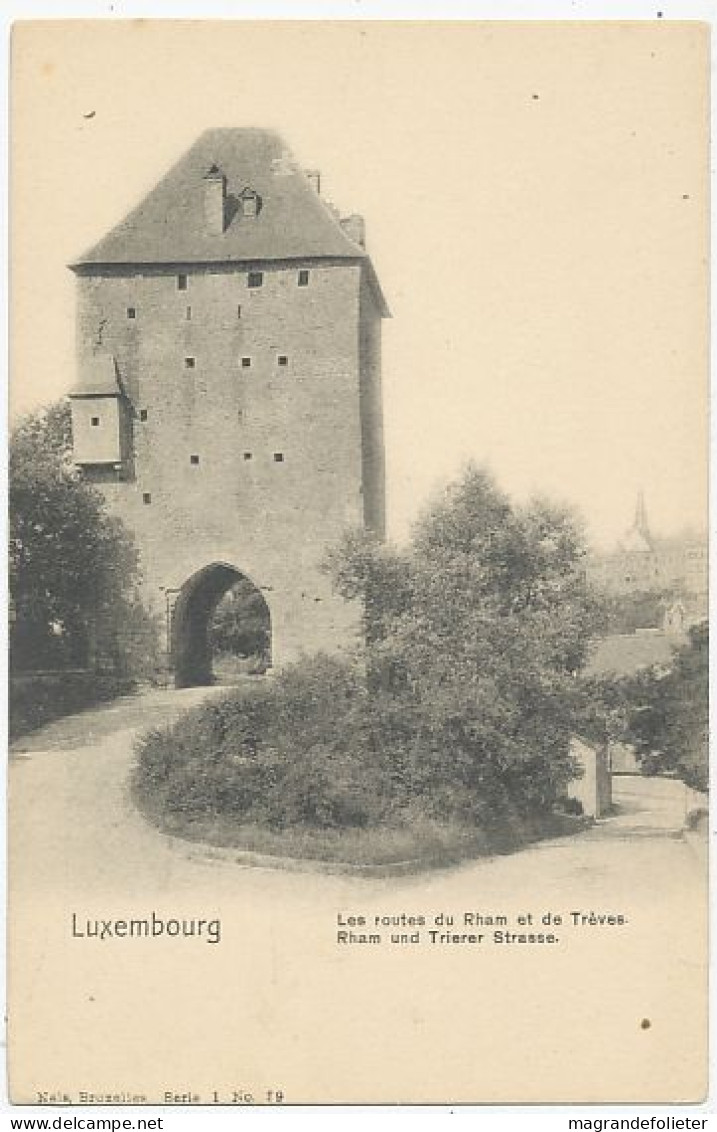 CPA AK CARTE POSTALE  LUXEMBOURG LES ROUTES DU RHAM ET DE TREVES AVANT 1905 - Bettemburg