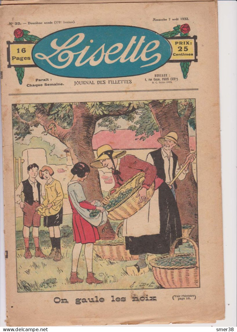 Lisette - Journal Des Fillettes  - 1932 -  N° 32 - 7/8/1932 - Lisette