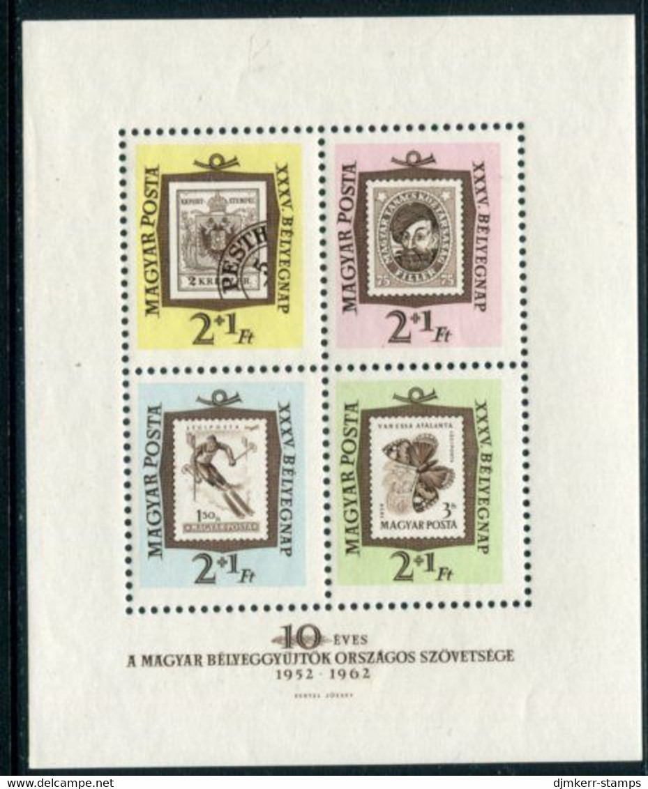 HUNGARY 1962 Stamp Day  Block MNH / **.  Michel Block 36 - Ungebraucht