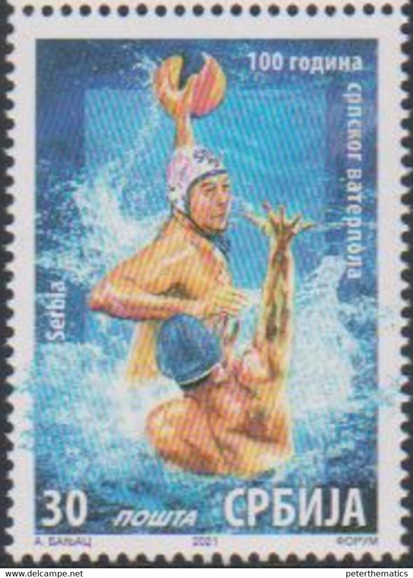 SERBIA, 2021, MNH, SPORTS, WATER POLO, CENTENARY OF SERBIAN WATER POLO,1v - Wasserball