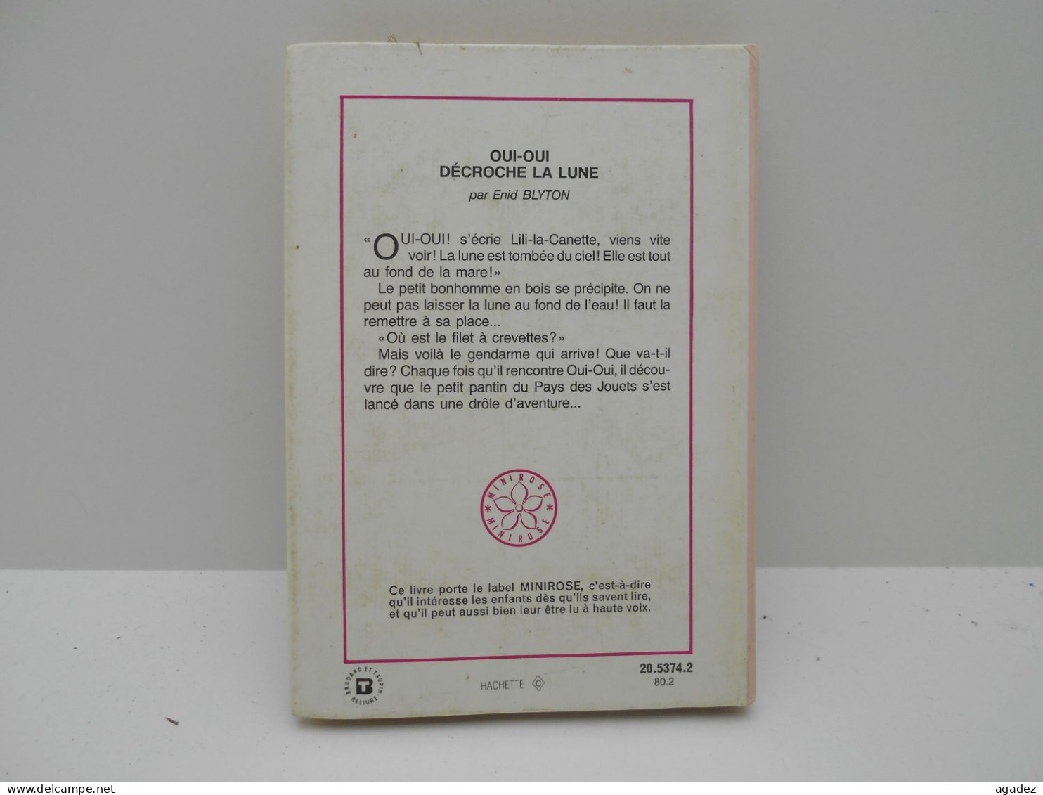Livre Jeunesse Oui Oui Decroche La Lune 1977 - Bibliotheque Rose