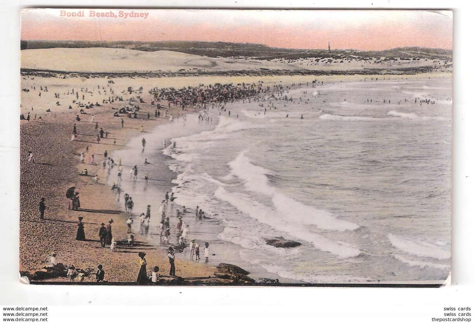 BONDI BEACH SYDNEY NSW AUSTRALIA KANGAROO SERIES USED 1908 PC - Sydney