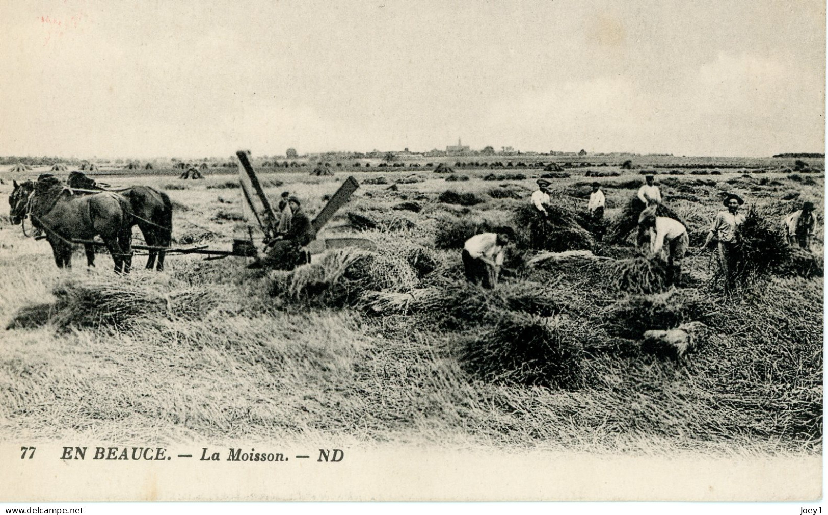 CPA En Beauce La Moisson - Attelages