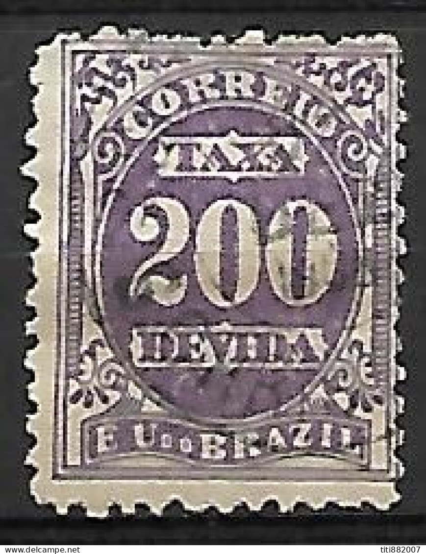 BRESIL    -   Timbres - Taxe   -  1895.   Y&T N° 22 Oblitéré - Postage Due