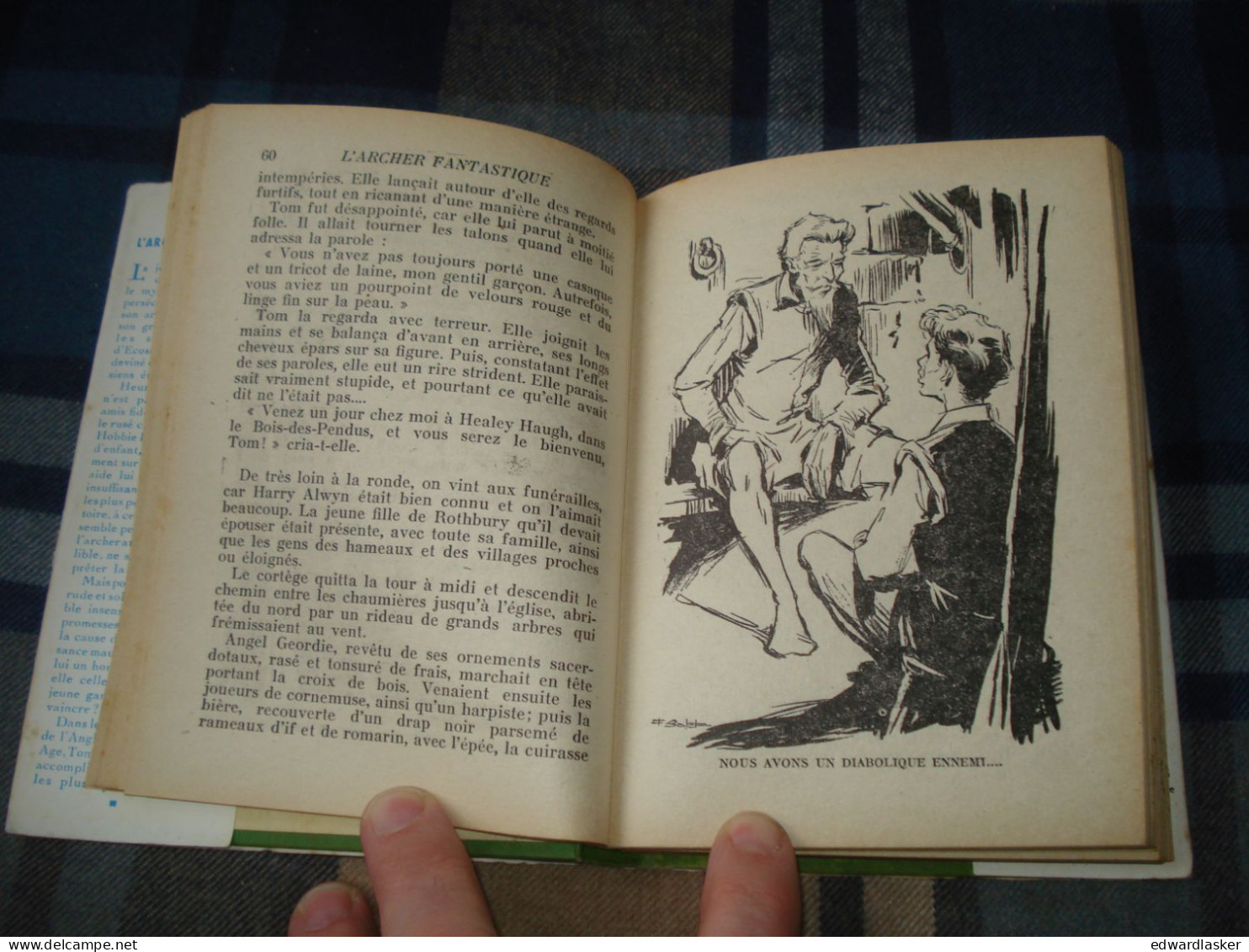 BIBLIOTHEQUE VERTE N°271 : L'Archer Fantastique /Frank Crisp - 1956 Jaquette [2] - Bibliothèque Verte