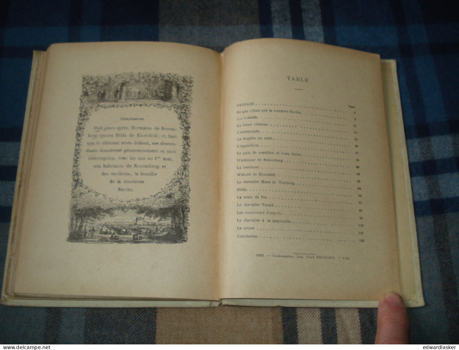 BIBLIOTHEQUE BLANCHE : La bouillie de la Comtesse Berthe /Alexandre Dumas - ill. Bertall - 1924