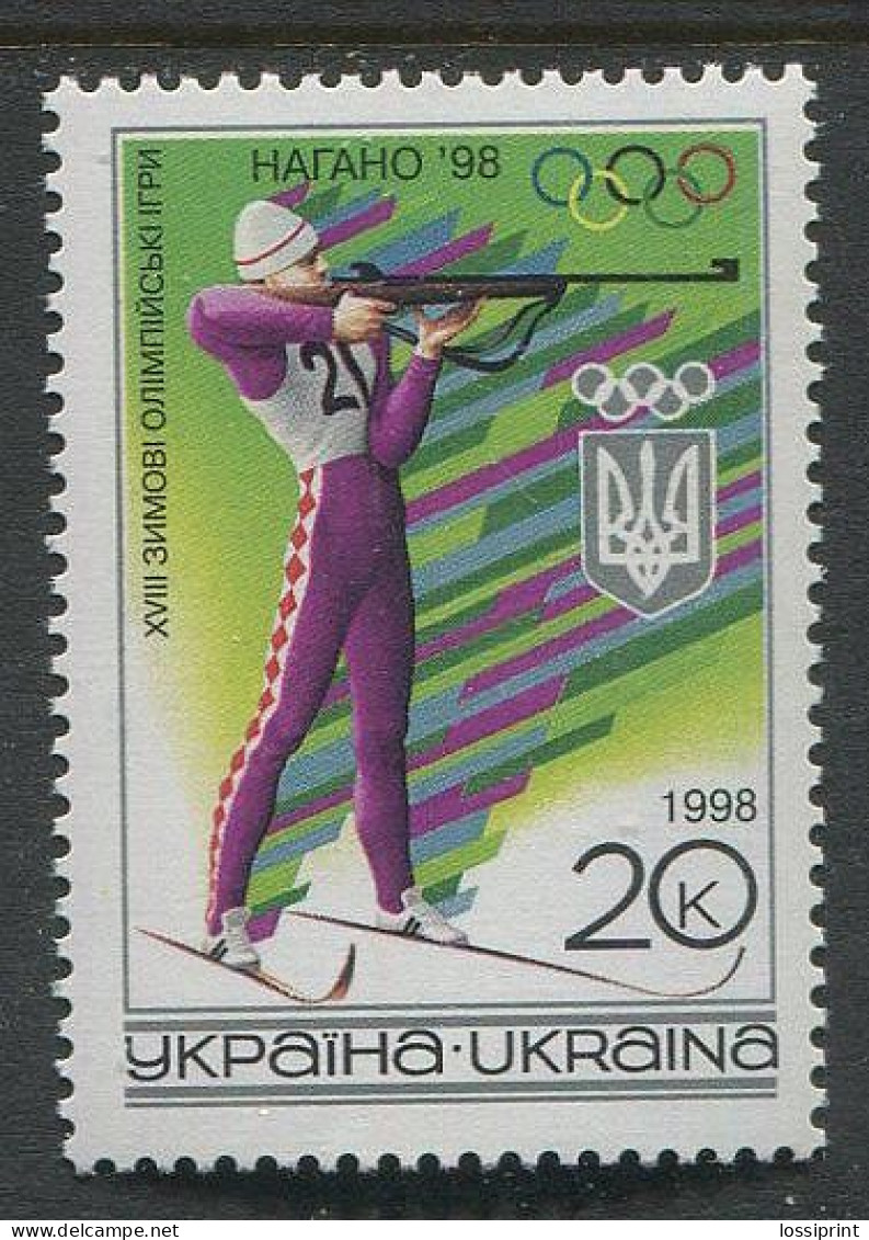 Ukraine:Unused Stamp Olympic Games 1998, Biathlon, MNH - Hiver 1998: Nagano