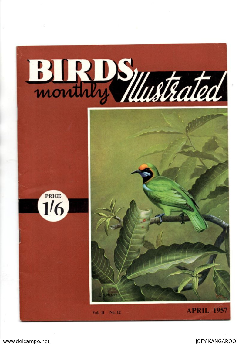 RSPB MONTHLY ILLUSTRATED 21 PAGE MAGAZINE APRIL 1957 WITH INSERT PICTURE - Autres & Non Classés