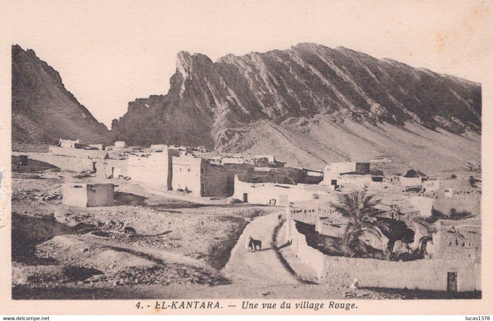 EL KANTARA / UNE VUE DU VILLAGE ROUGE - Batna