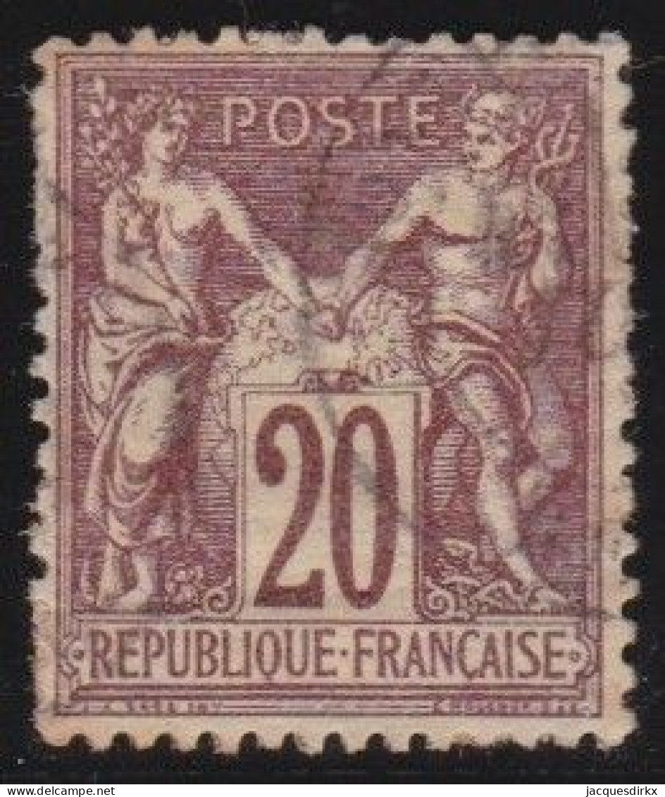 France  .  Y&T   .   67    .   O   .    Oblitéré - 1876-1878 Sage (Type I)