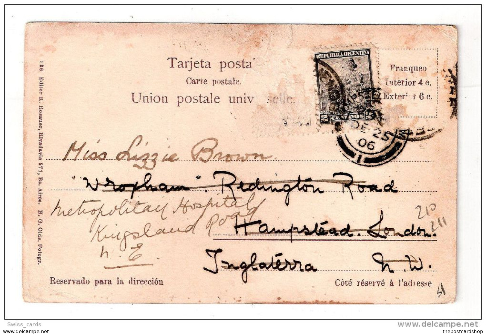 ARGENTINA RECUERDO De BUENOS AIRES - CALLE FLORIDA Early Used Damaged Stamps - Argentinien