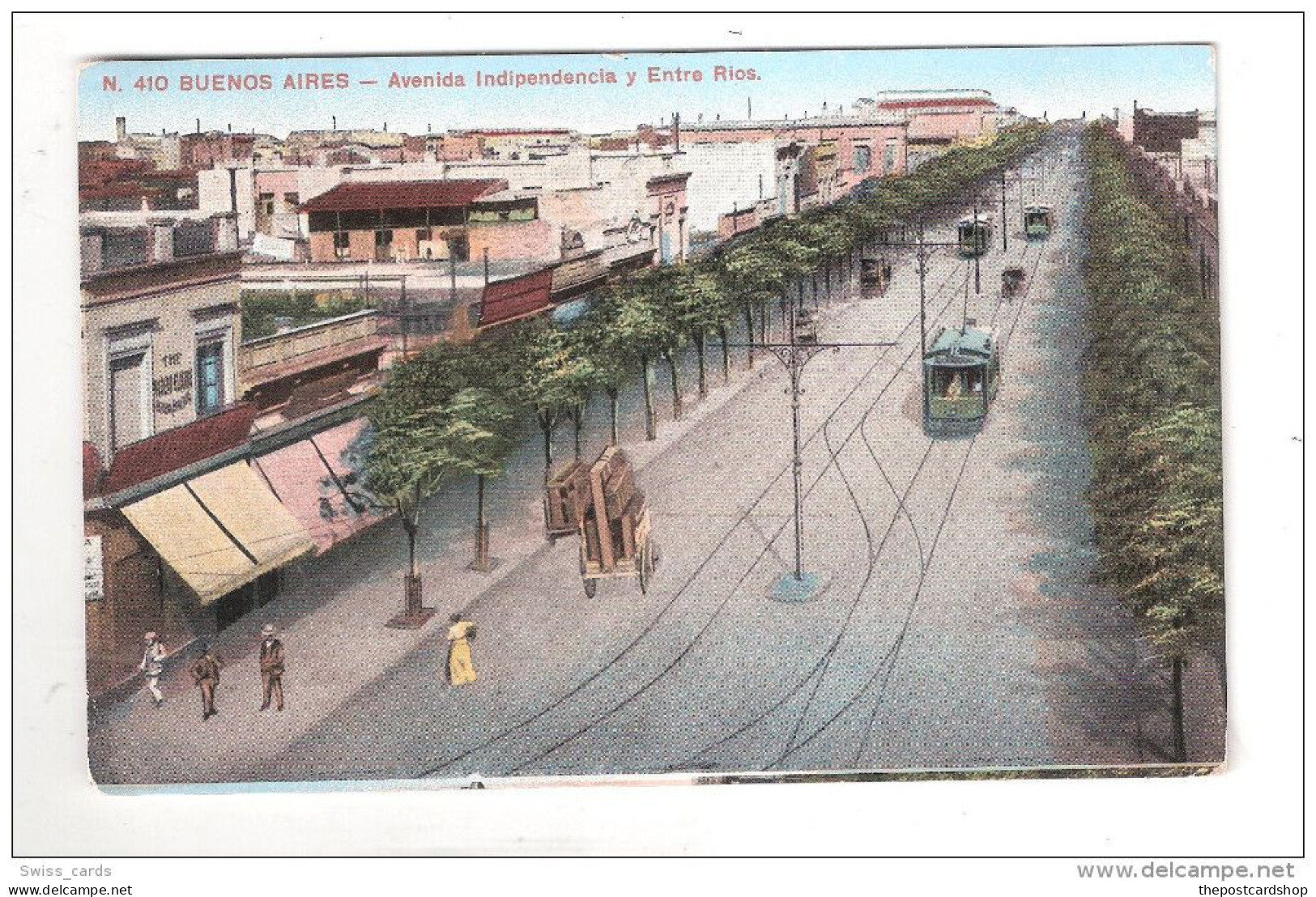 TRAM TROLLEYBUS Buenos Aires, Avenida Independencia Y Entre Rios Con Tranvia, Strassenbahn - Argentine