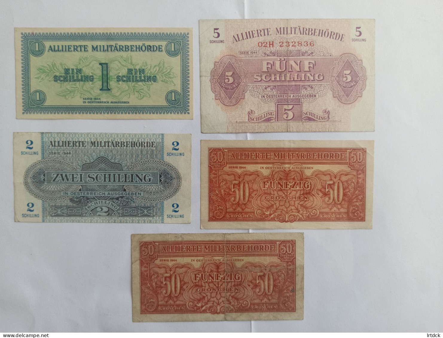 Série 1944 Billets Militaire Autriche - Autriche