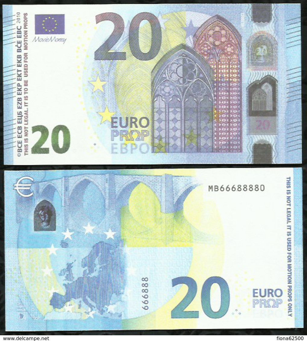 BILLET FACTICE DE 20€00 . CINEMA  . JEUX . - Specimen