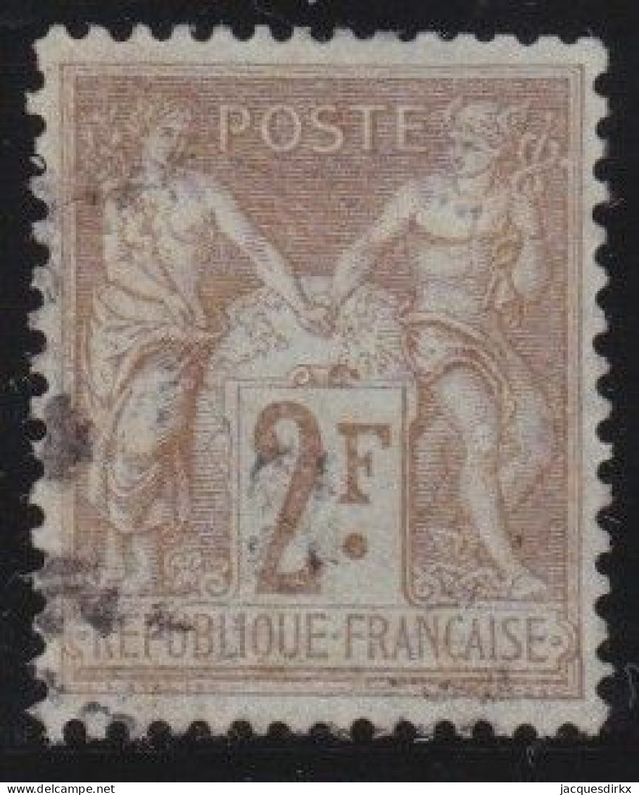 France  .  Y&T   .   105   .   O   .    Oblitéré - 1898-1900 Sage (Tipo III)