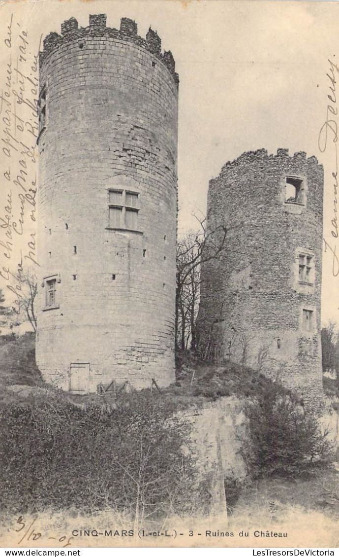 FRANCE - 37 - Cinq-Mars - Ruines Du Château - Carte Postale Ancienne - Andere & Zonder Classificatie