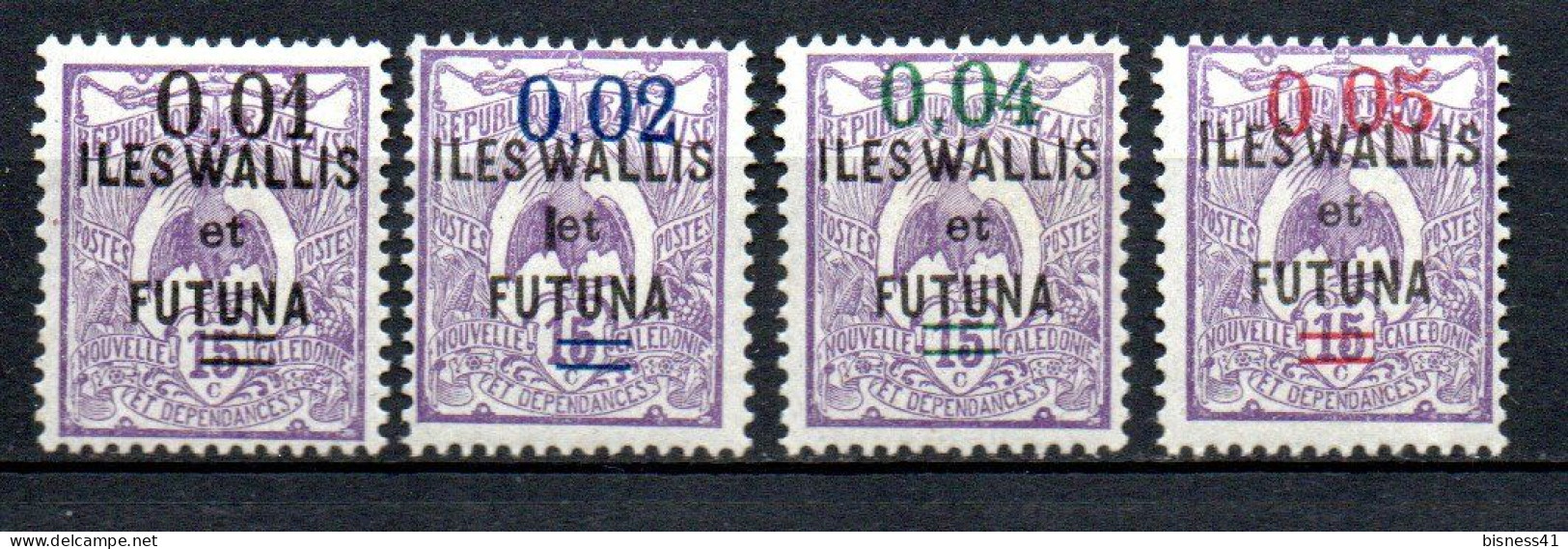 Col33 Colonie Wallis & Futuna N° 26 à 29 Neuf X MH Cote : 4,00€ - Nuovi