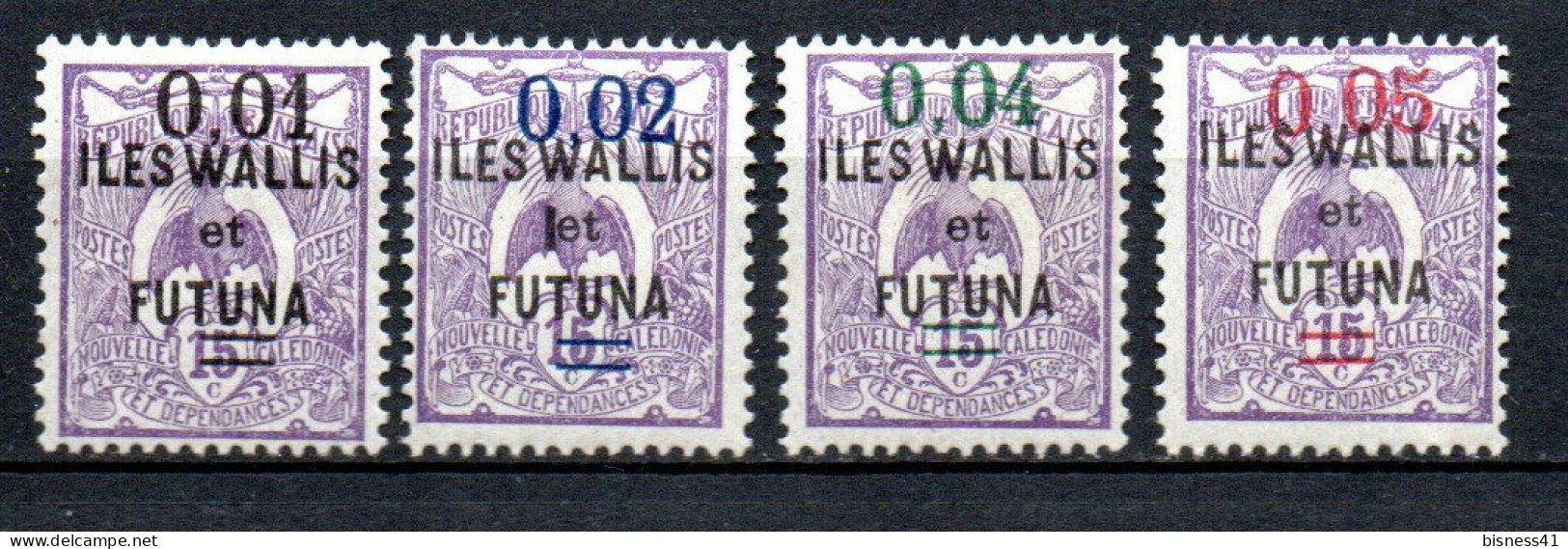 Col33 Colonie Wallis & Futuna N° 26 à 29 Neuf X MH Cote : 4,00€ - Neufs