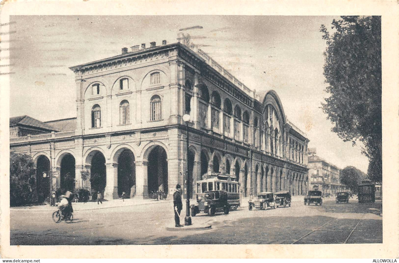 20288 " TORINO-STAZIONE DI PORTA NUOVA " ANIMATA-TRAMWAY,AUTO ANNI '30-VIGILE URBANO-VERA FOTO-CART. POST.SPED.1934 - Stazione Porta Nuova