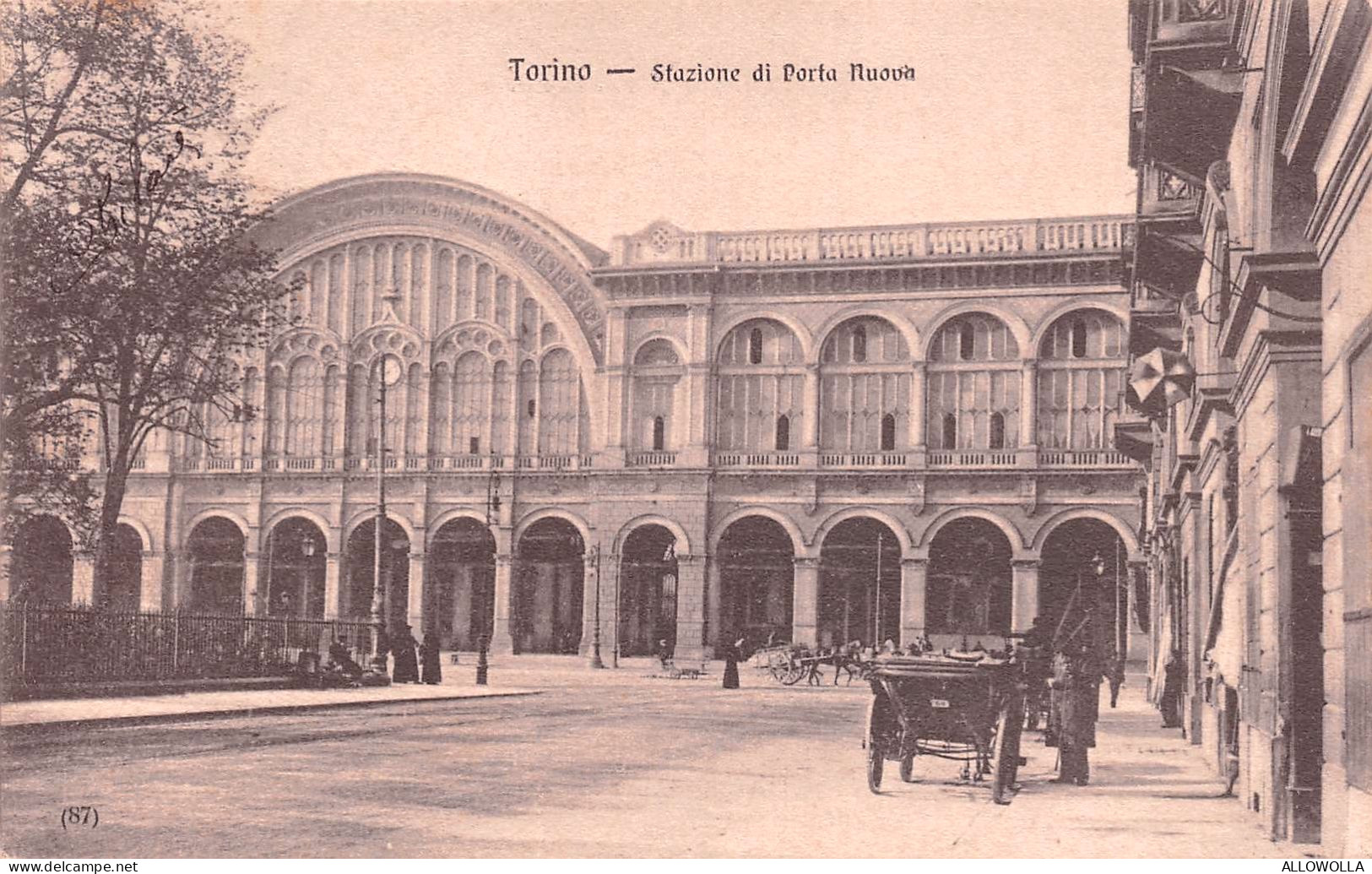 20289 " TORINO-STAZIONE DI PORTA NUOVA " ANIMATA-VERA FOTO-CART. POST.SPED.1910 - Stazione Porta Nuova