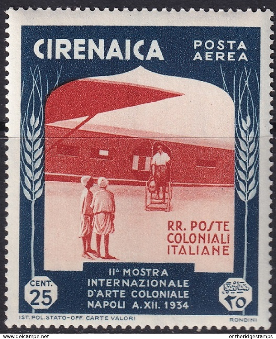 Cyrenaica 1934 Sc C24 Cirenaica Sa A24 Air Post MNH** - Cirenaica