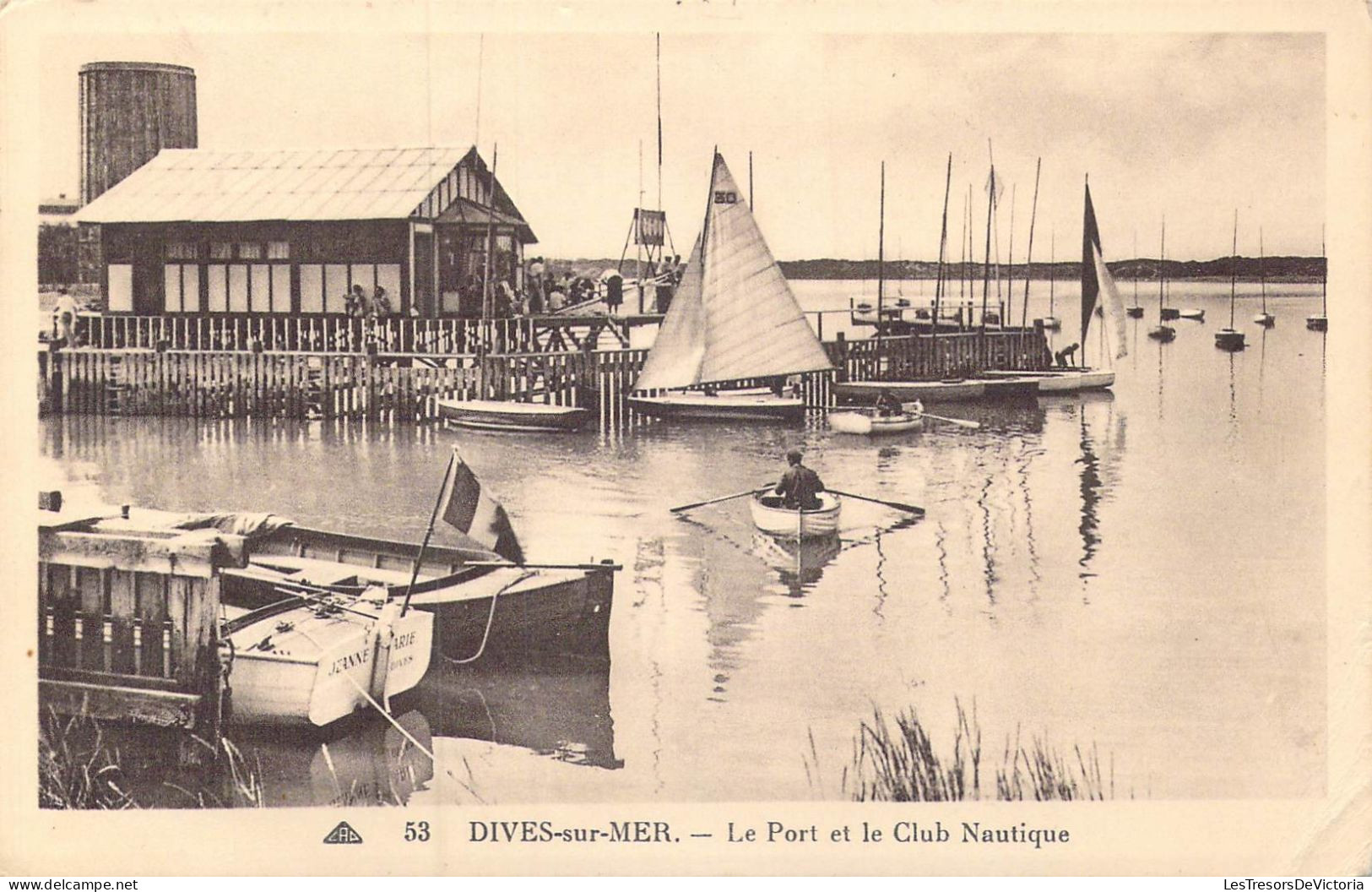 FRANCE - 14 - Dives-sur-Mer - Le Port Et Le Club Nautique - Carte Postale Ancienne - Dives