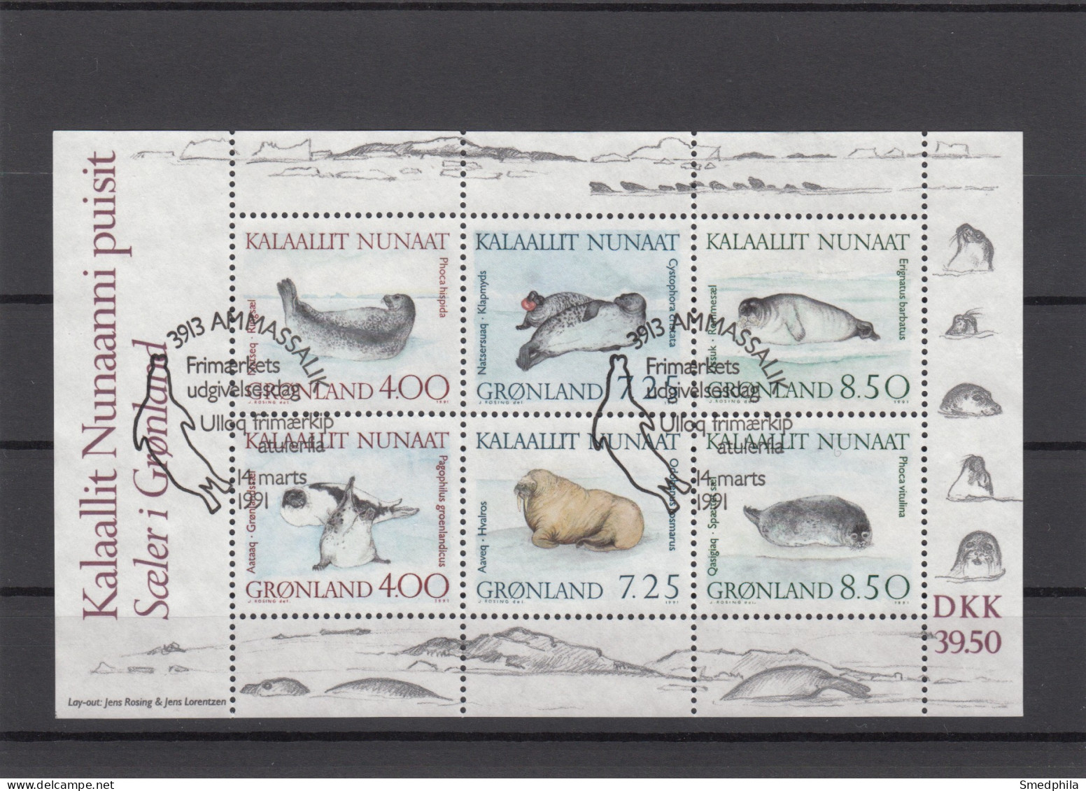 Greenland 1991 - Michel Block 3 Used - Ungebraucht