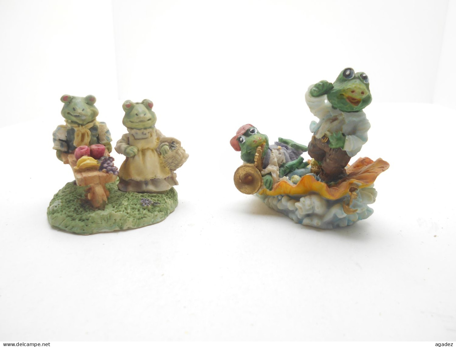 2  Figurines Grenouille En Résine Ranas - Grenouilles