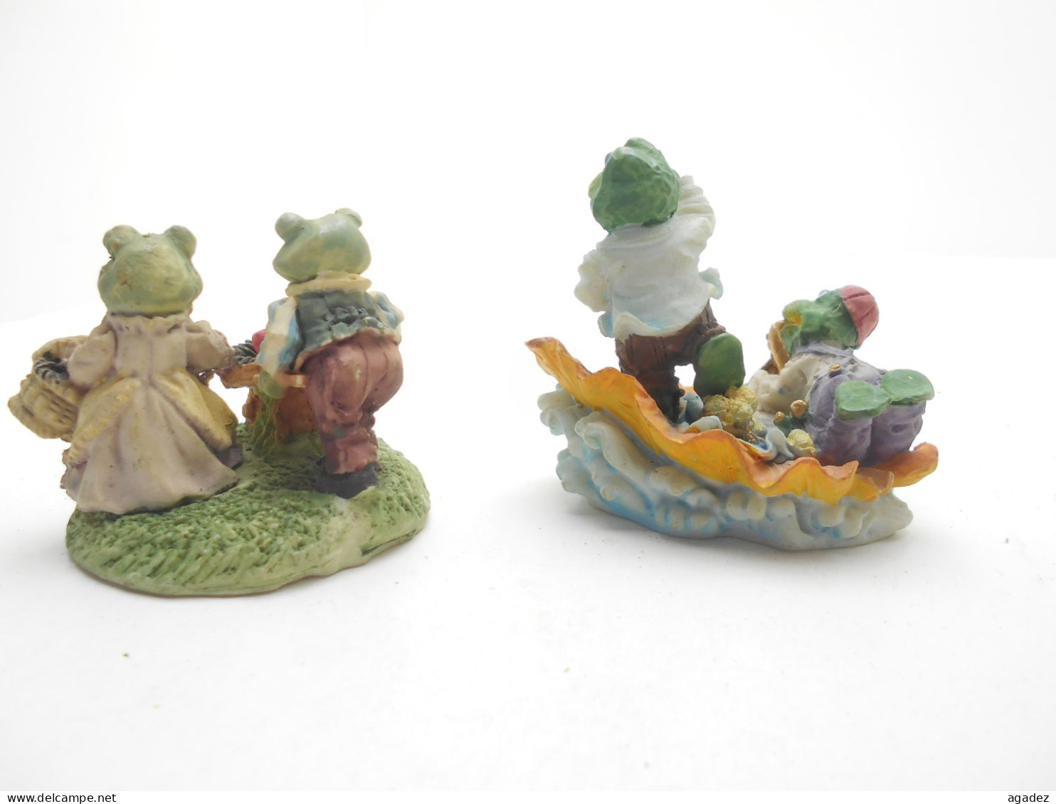 2  Figurines Grenouille En Résine Ranas - Grenouilles