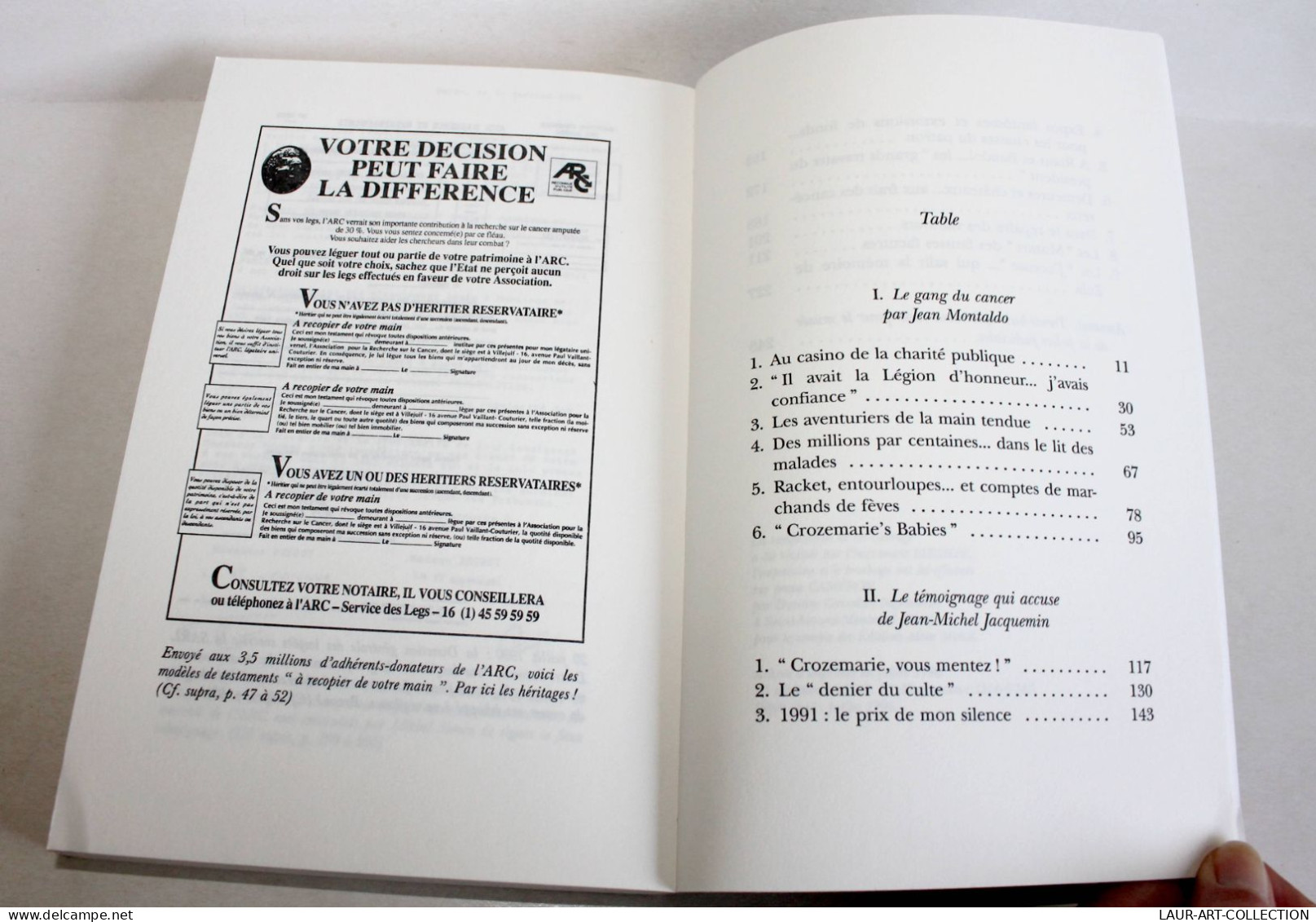 LE GANG DU CANCER De MONTALDO Suivi Du Dossier LE TEMOIN QUI ACCUSE De JACQUEMIN / ANCIEN LIVRE DE COLLECTION (2301.660) - Albin-Michel - Le Limier